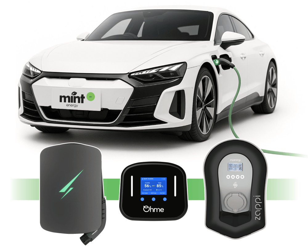 EV Charger Charging an electric car.